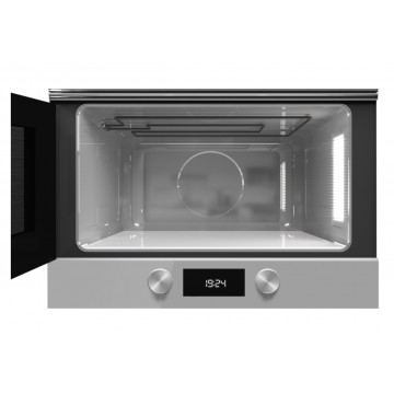 Teka ML 8220 BIS L Steam Glass Εντοιχιζόμενος Φούρνος Μικροκυμάτων με Grill 22lt Γκρι 112030004